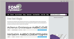 Desktop Screenshot of fontsquirrel.com