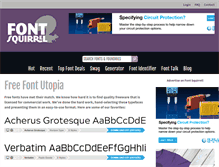 Tablet Screenshot of fontsquirrel.com